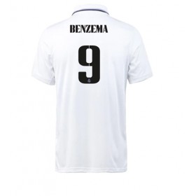 Herren Fußballbekleidung Real Madrid Karim Benzema #9 Heimtrikot 2022-23 Kurzarm